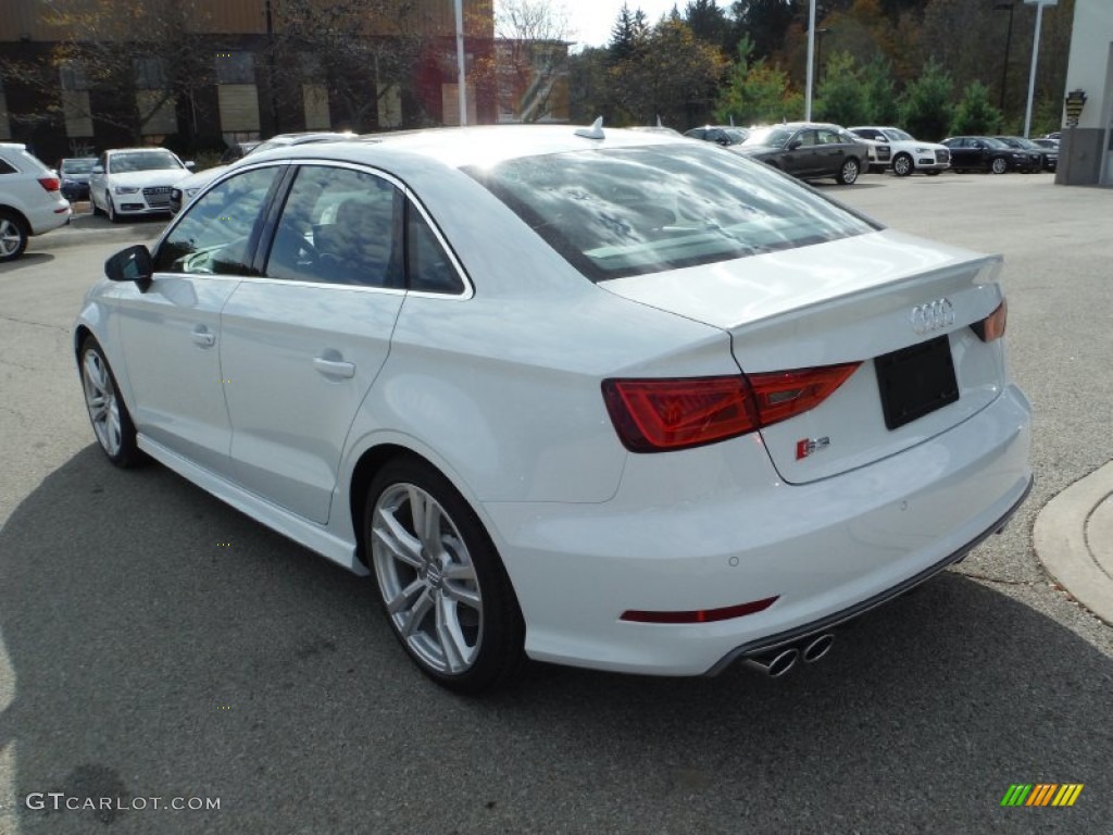 2016 S3 2.0T Premium Plus quattro - Glacier White Metallic / Black/Magma Red photo #14