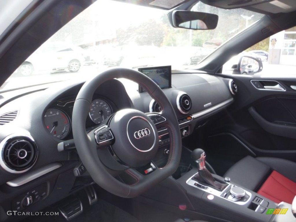 2016 S3 2.0T Premium Plus quattro - Glacier White Metallic / Black/Magma Red photo #24