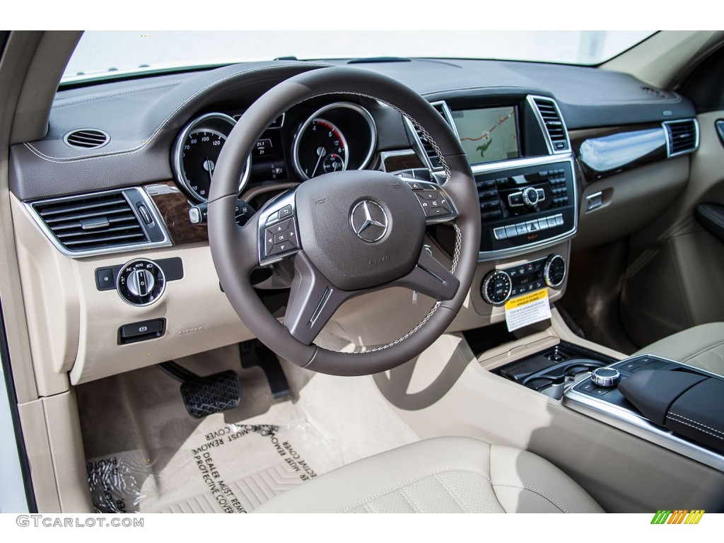 Almond Beige/Mocha Interior 2016 Mercedes-Benz GL 350 BlueTEC 4Matic Photo #108075373