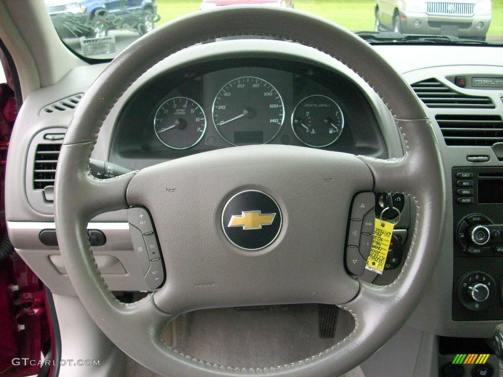2006 Malibu LT V6 Sedan - Sport Red Metallic / Titanium Gray photo #17