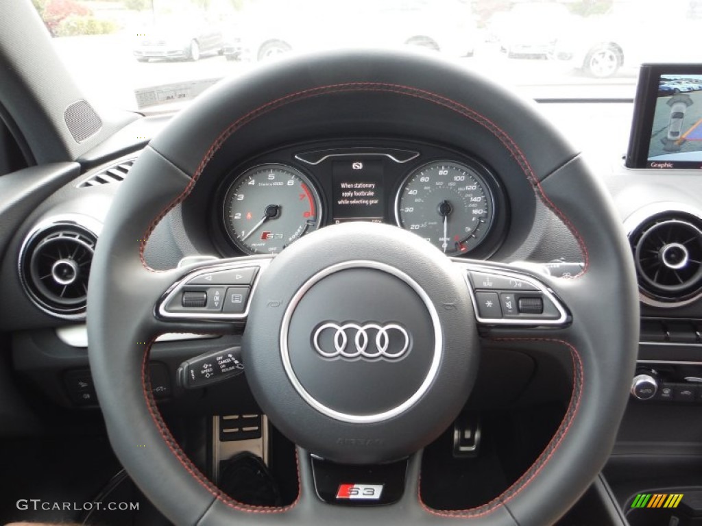 2016 S3 2.0T Premium Plus quattro - Glacier White Metallic / Black/Magma Red photo #31