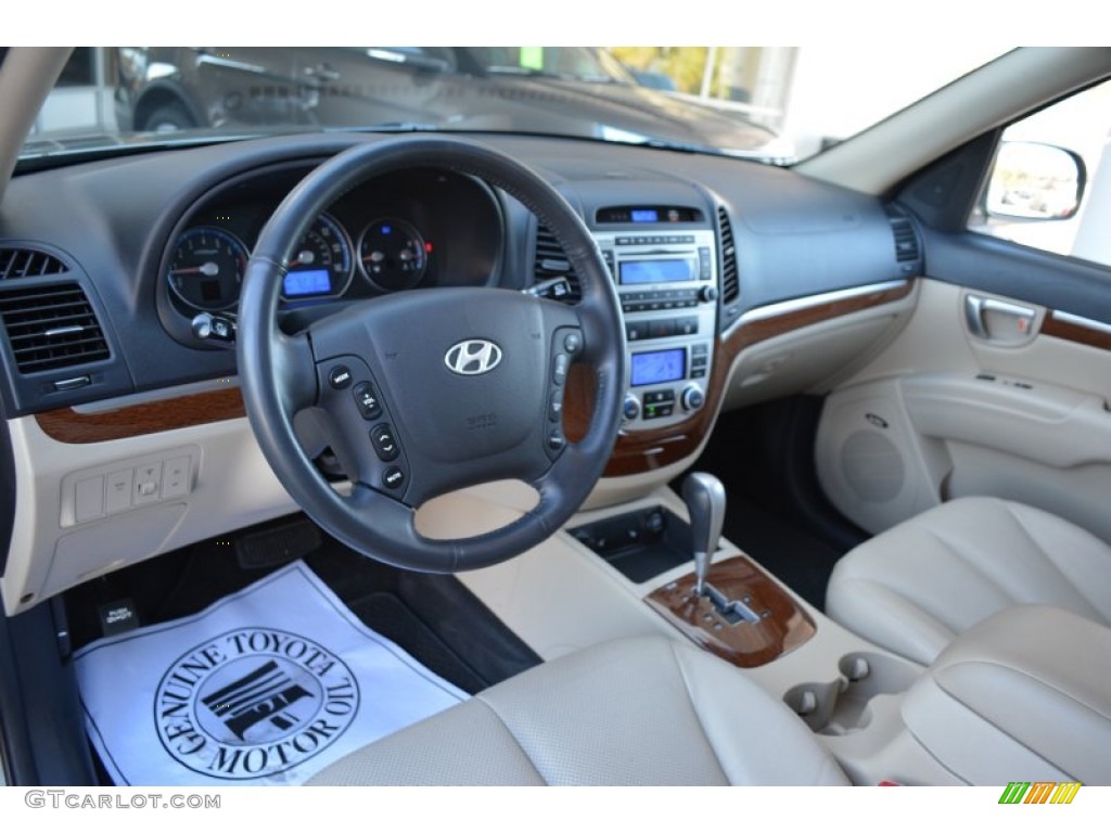 Beige Interior 2008 Hyundai Santa Fe Limited Photo #108076834