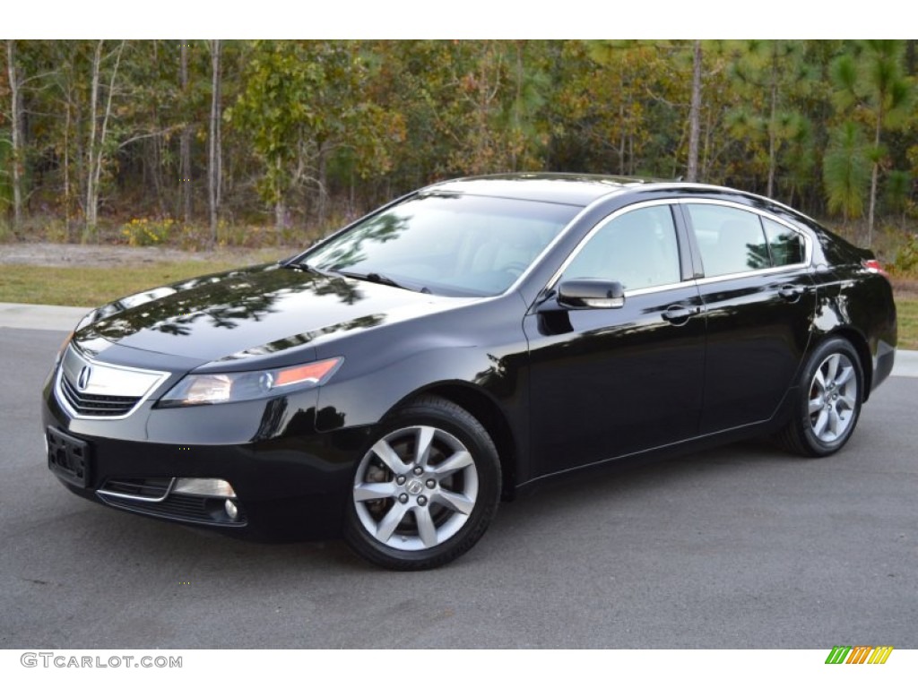 Crystal Black Pearl 2012 Acura TL 3.5 Technology Exterior Photo #108076999