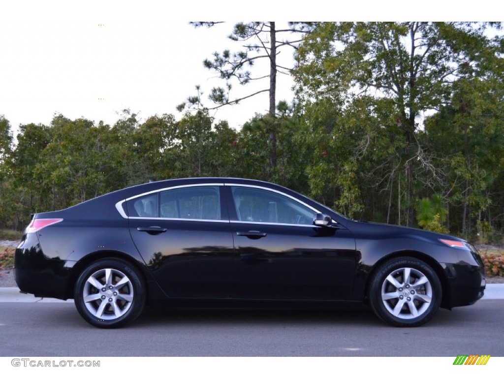Crystal Black Pearl 2012 Acura TL 3.5 Technology Exterior Photo #108077179