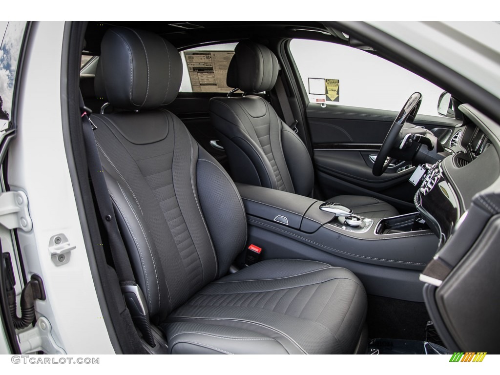 Black Interior 2016 Mercedes-Benz S 550 Sedan Photo #108077935
