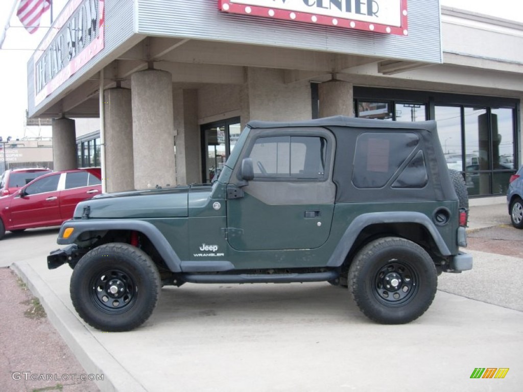 2004 Wrangler SE 4x4 - Shale Green Metallic / Dark Slate Gray photo #2