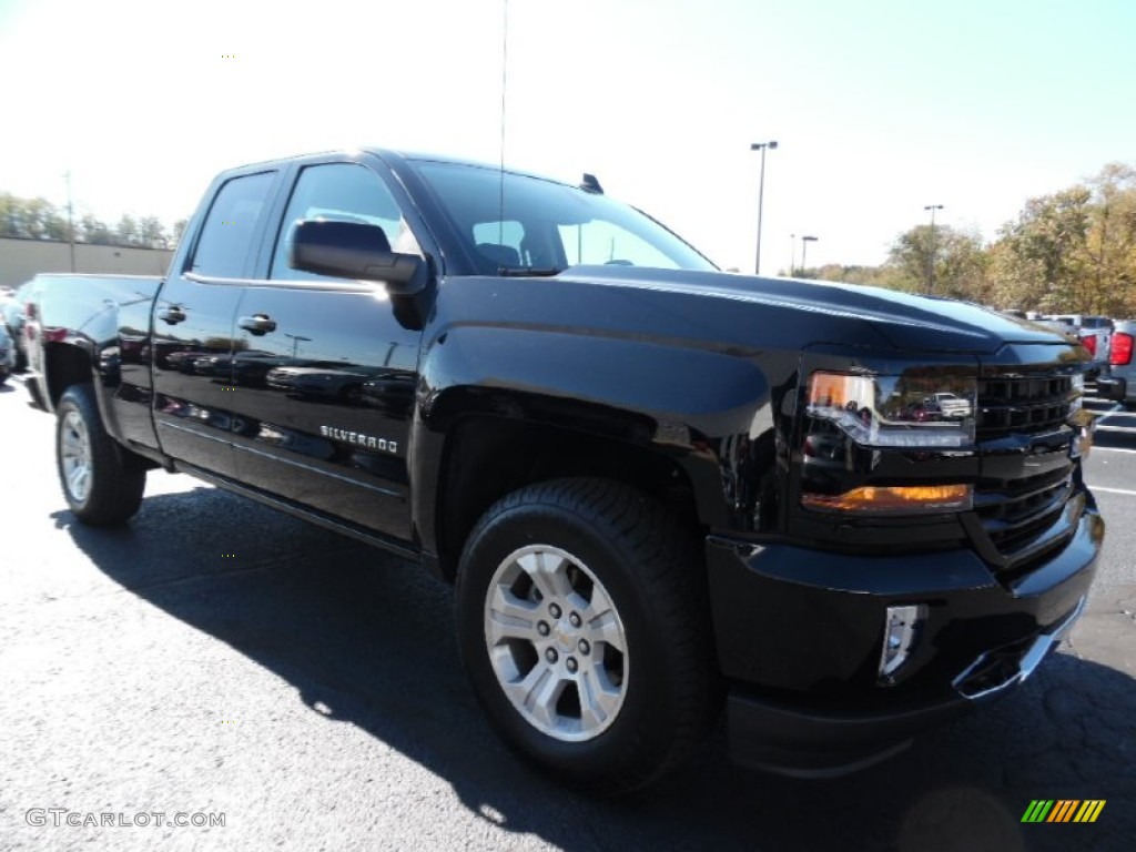 Black 2016 Chevrolet Silverado 1500 LT Z71 Double Cab 4x4 Exterior Photo #108083783