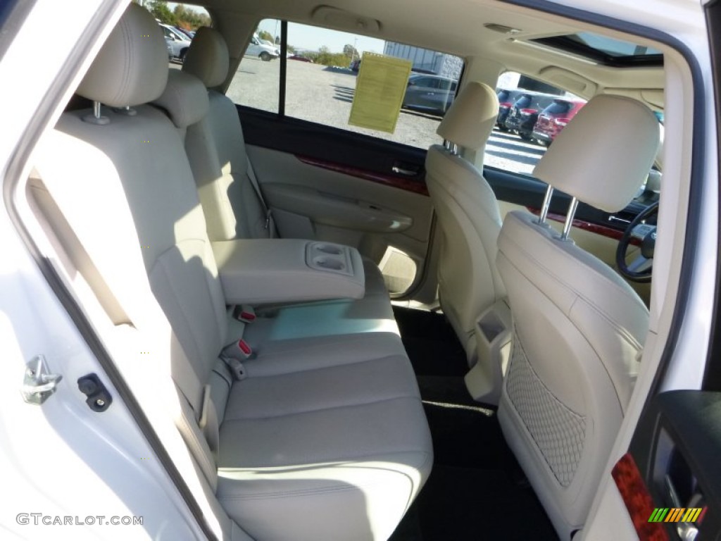 2011 Outback 2.5i Limited Wagon - Satin White Pearl / Warm Ivory photo #6