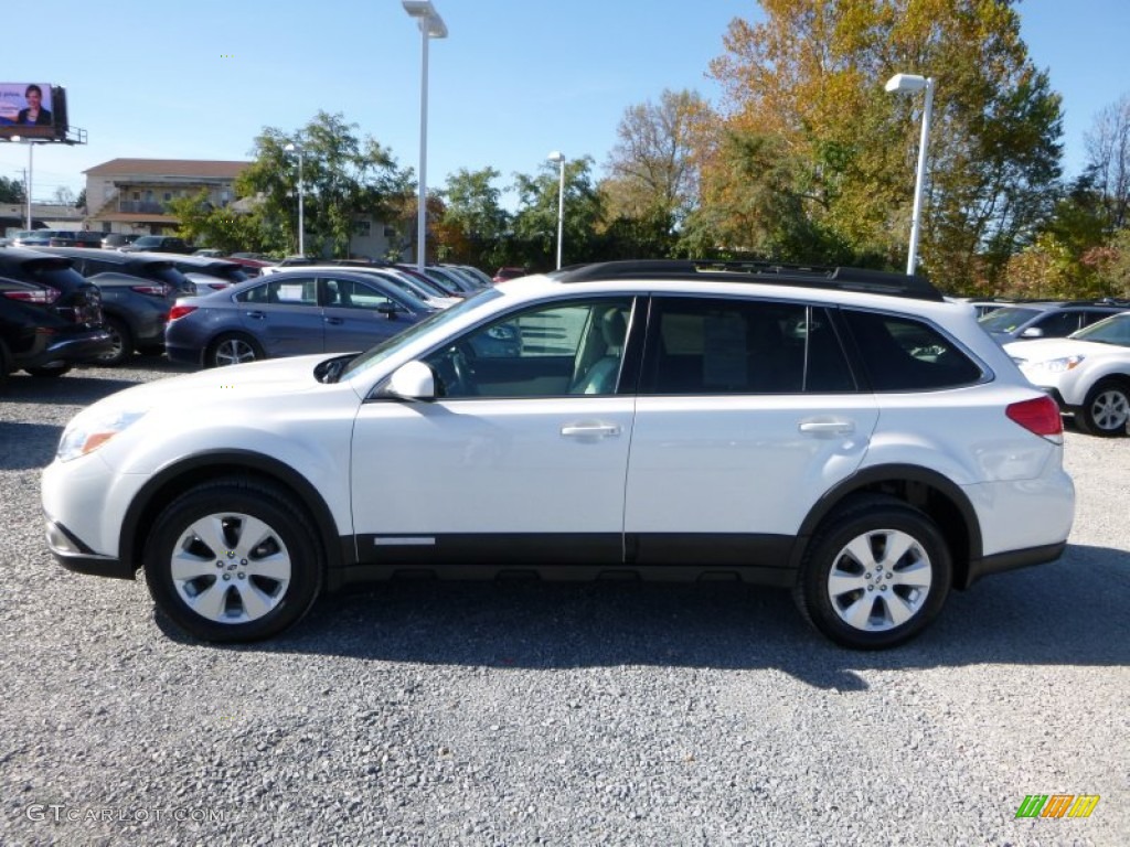 2011 Outback 2.5i Limited Wagon - Satin White Pearl / Warm Ivory photo #11