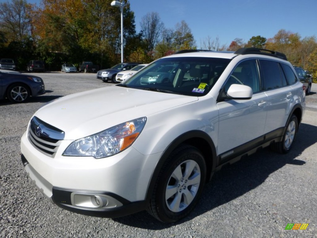 2011 Outback 2.5i Limited Wagon - Satin White Pearl / Warm Ivory photo #12
