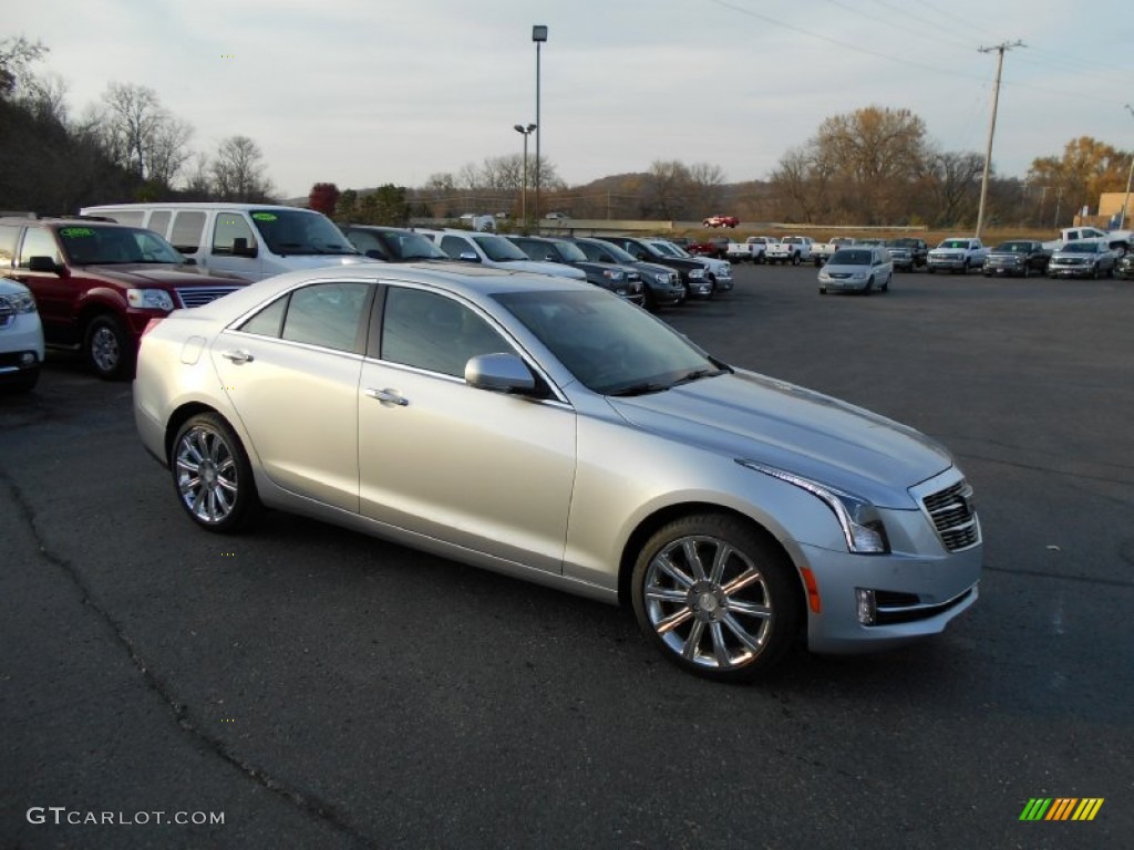 Radiant Silver Metallic 2016 Cadillac ATS 3.6 Premium AWD Coupe Exterior Photo #108085903
