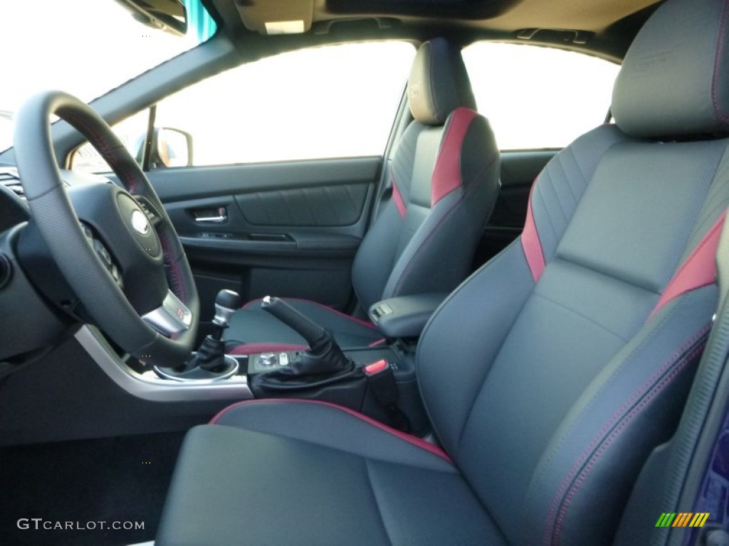 Carbon Black Interior 2016 Subaru WRX STI Limited Photo #108086588