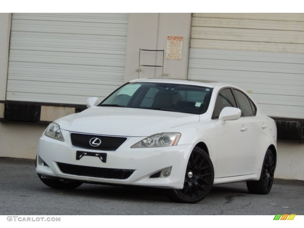 2008 IS 250 AWD - Starfire White Pearl / Cashmere Beige photo #1