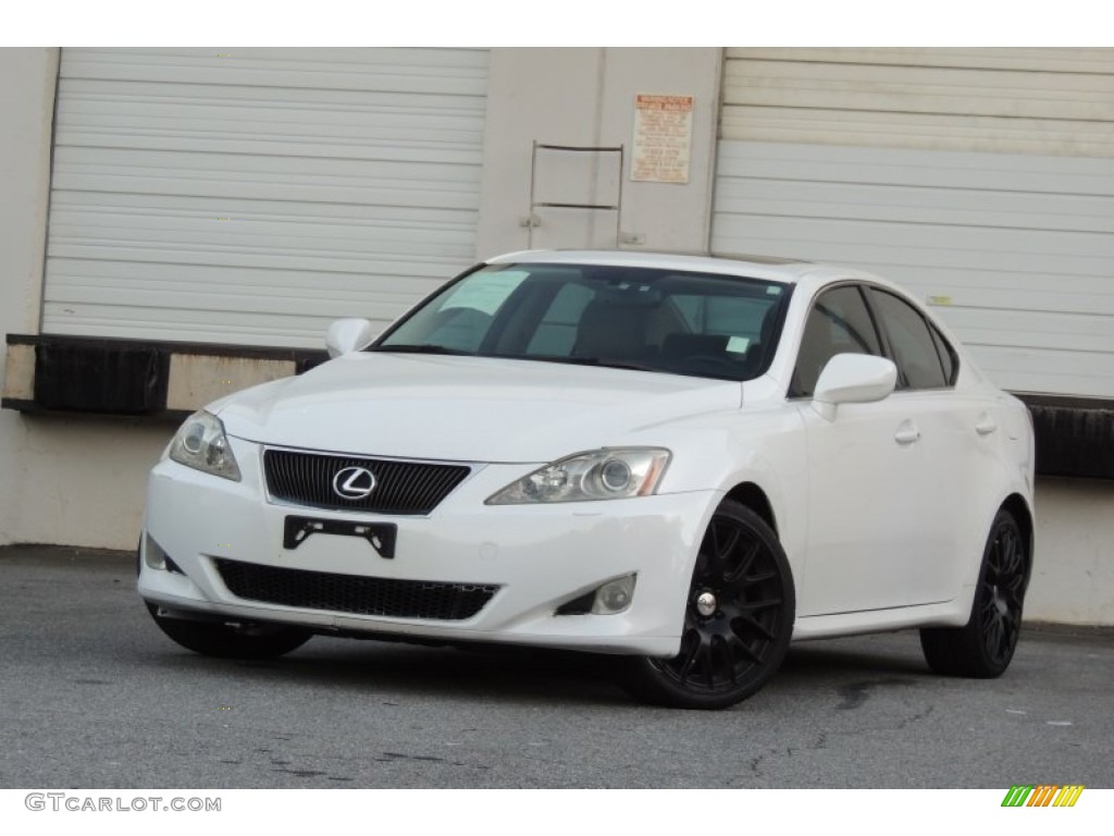 2008 IS 250 AWD - Starfire White Pearl / Cashmere Beige photo #2
