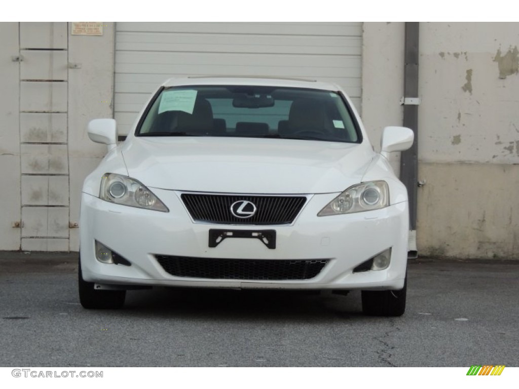 2008 IS 250 AWD - Starfire White Pearl / Cashmere Beige photo #6