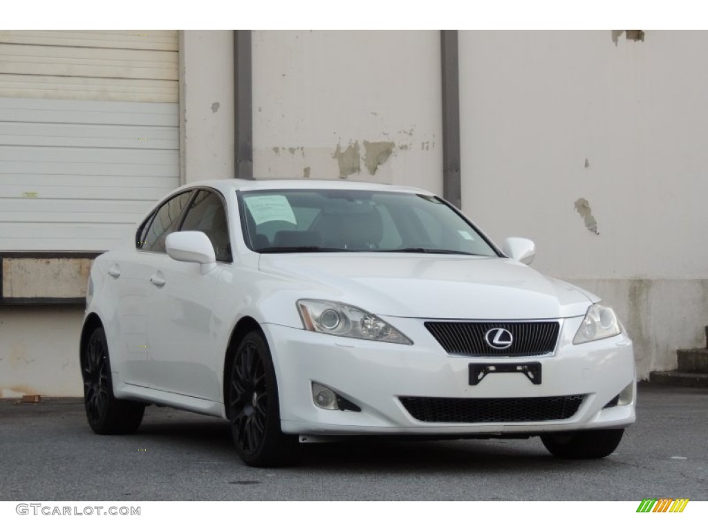 2008 IS 250 AWD - Starfire White Pearl / Cashmere Beige photo #8