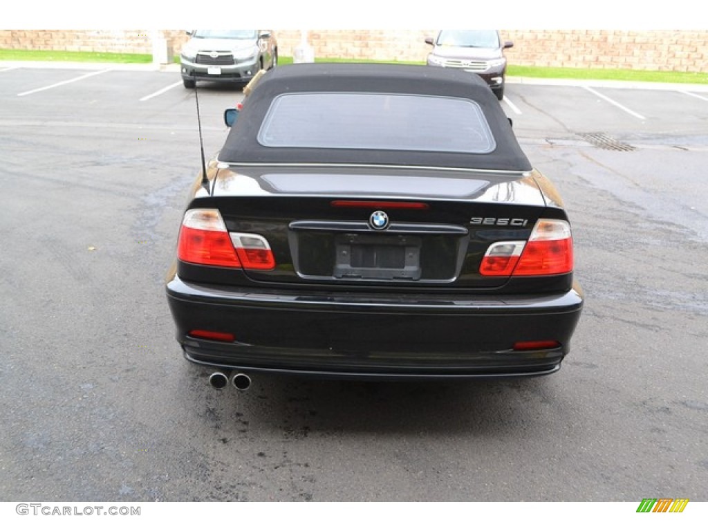 2002 3 Series 325i Convertible - Jet Black / Black photo #3