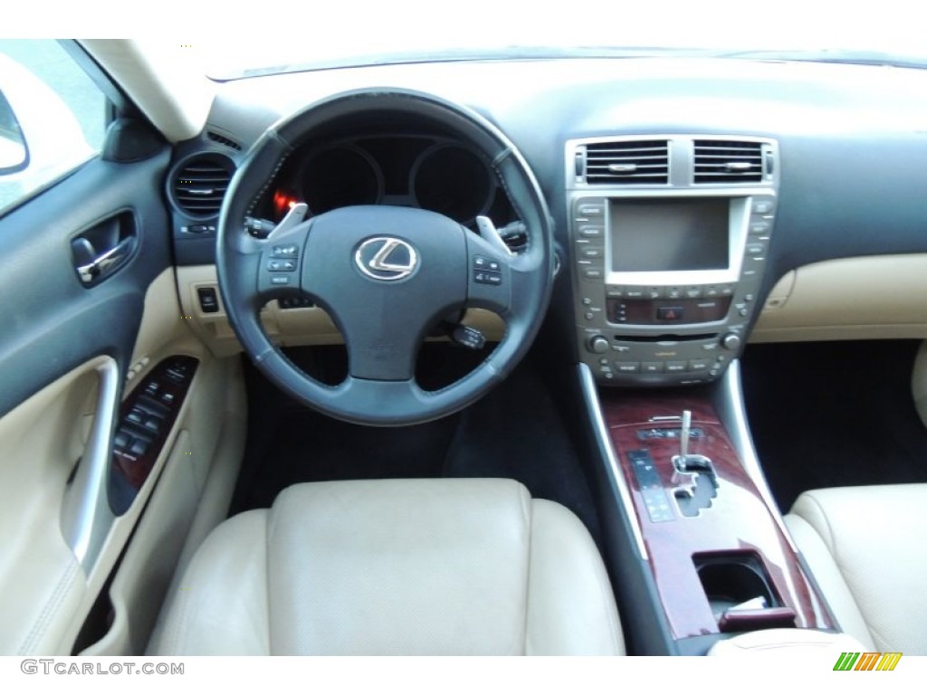 2008 IS 250 AWD - Starfire White Pearl / Cashmere Beige photo #19