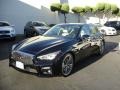 2014 Black Obsidian Infiniti Q 50 Hybrid Premium  photo #2