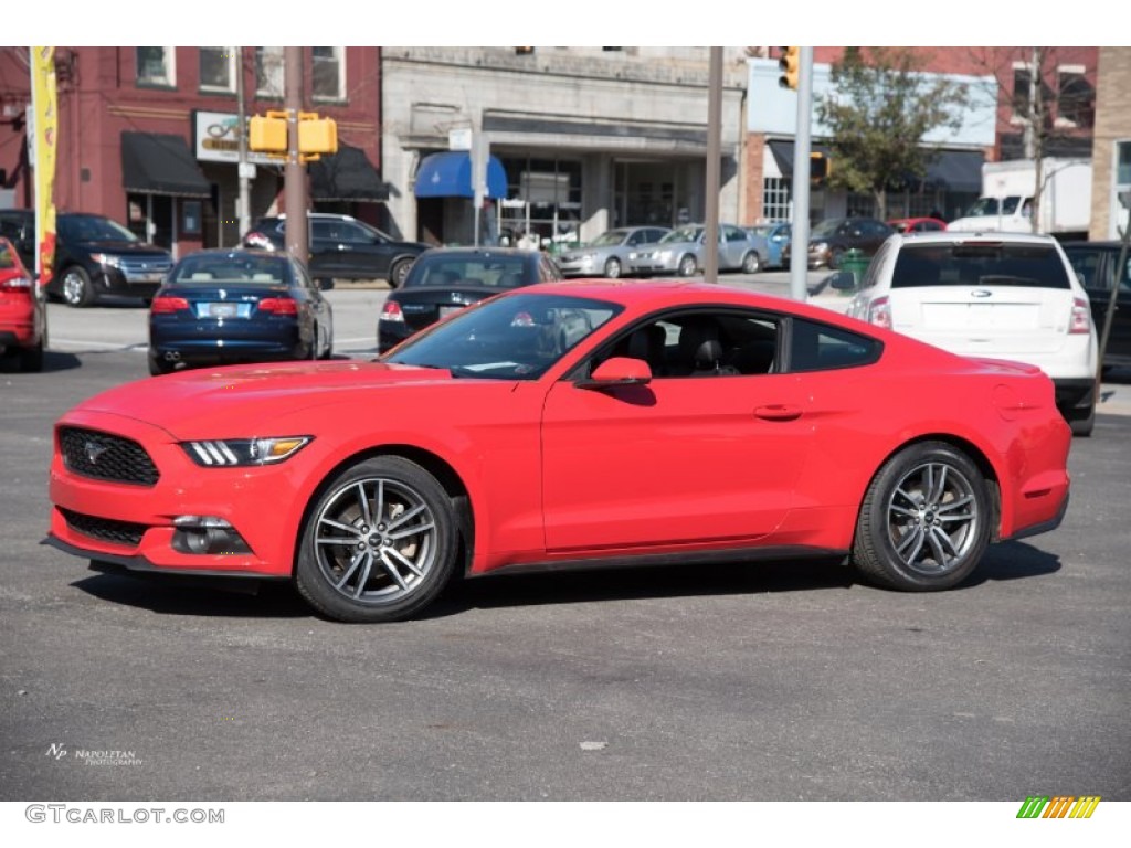 2015 Mustang EcoBoost Premium Coupe - Race Red / Ebony photo #1
