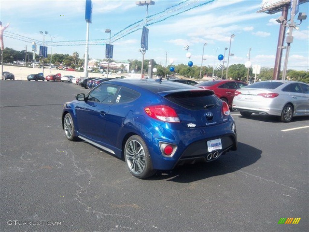 2016 Veloster Turbo - Pacific Blue / Black photo #9