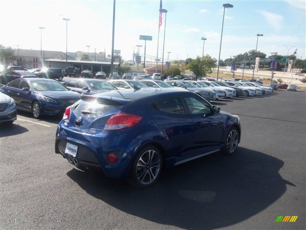 2016 Veloster Turbo - Pacific Blue / Black photo #11