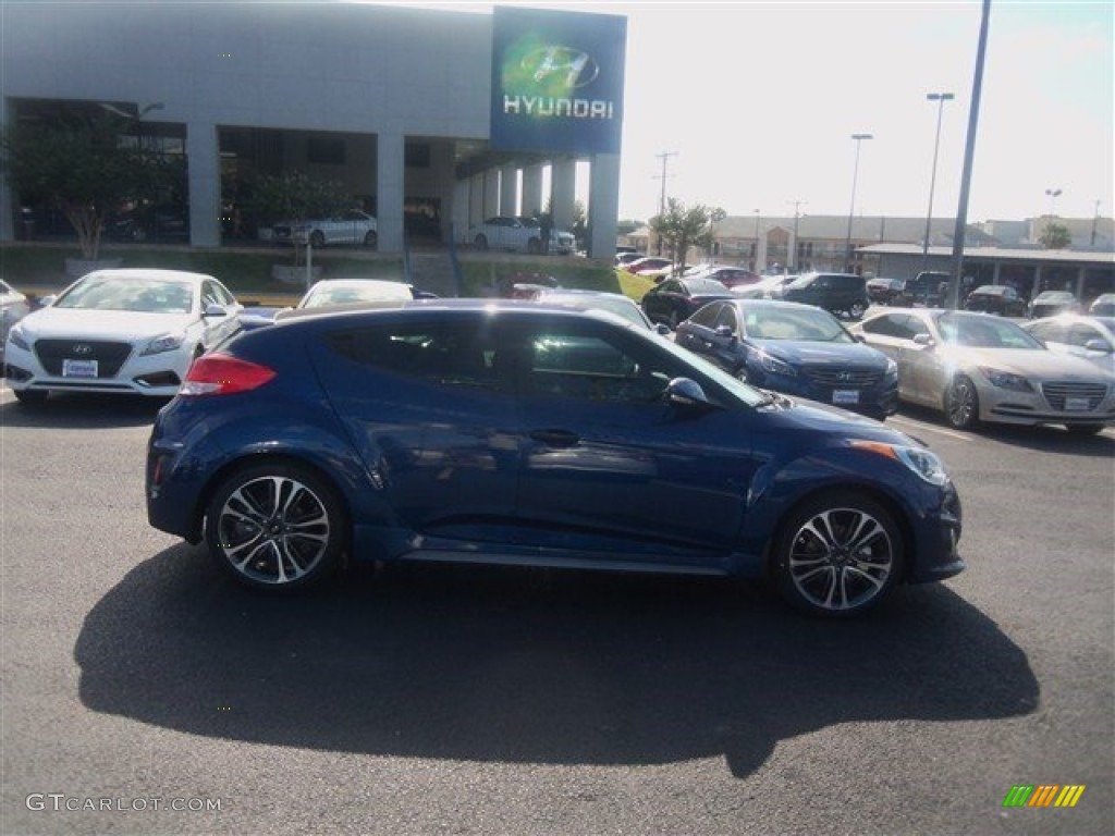 2016 Veloster Turbo - Pacific Blue / Black photo #12