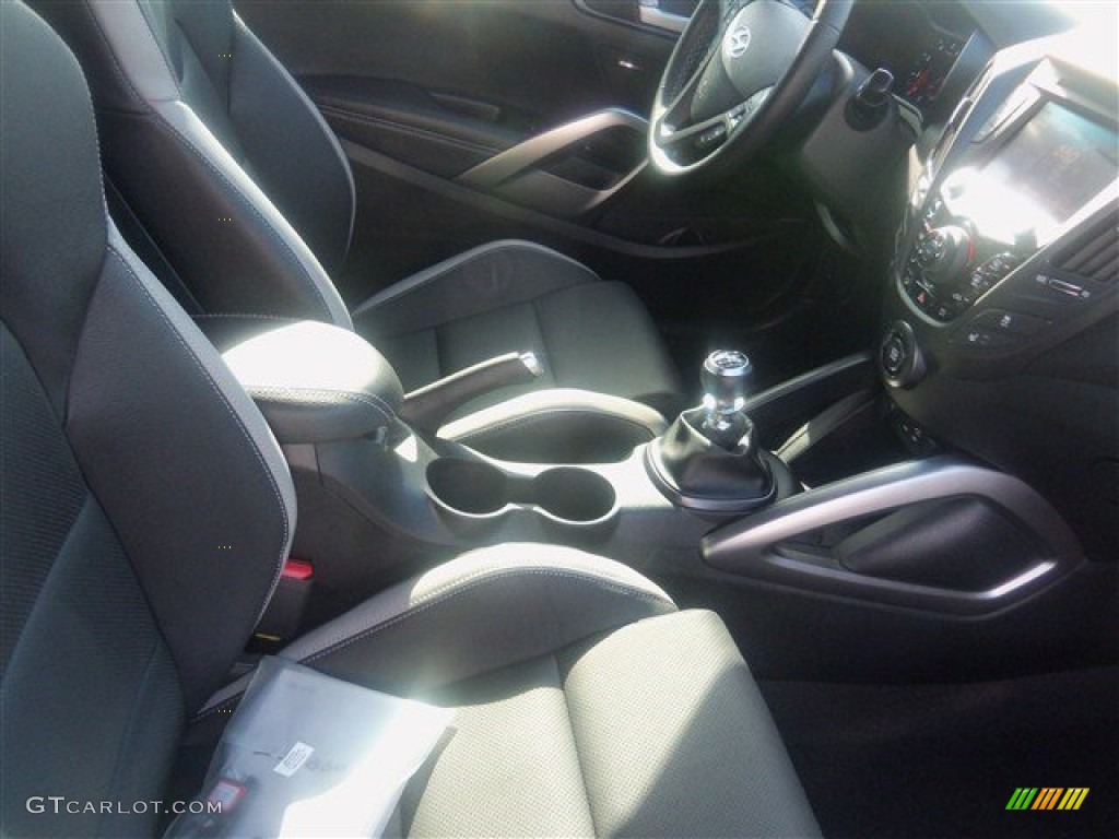 2016 Veloster Turbo - Pacific Blue / Black photo #14