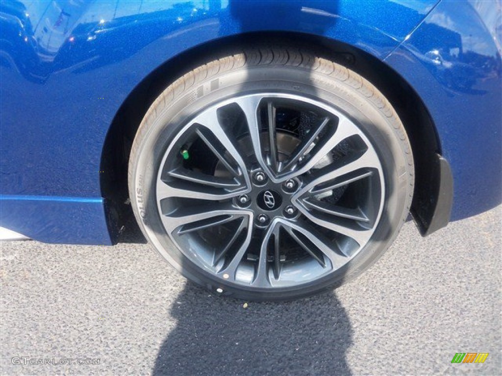 2016 Veloster Turbo - Pacific Blue / Black photo #19