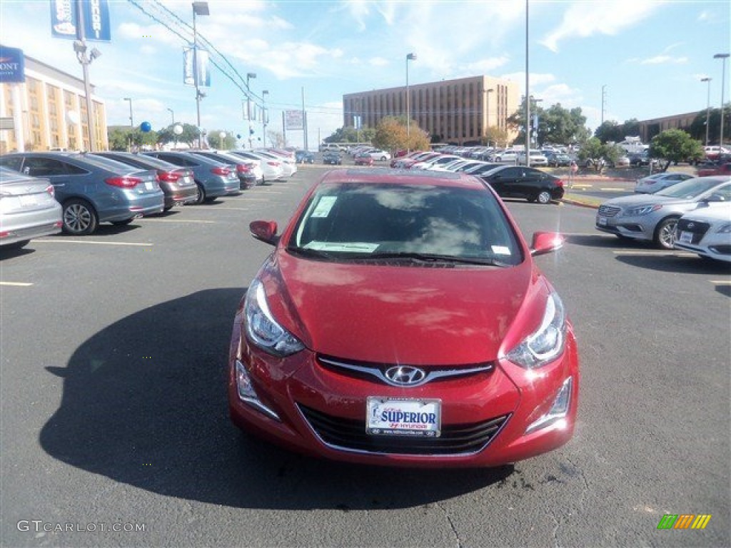 2016 Elantra Value Edition - Red / Black photo #4