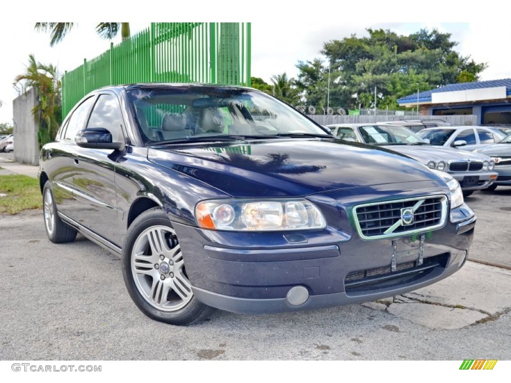 2007 S60 2.5T - Barents Blue Metallic / Beige photo #1