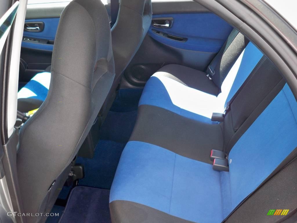 2007 Impreza WRX STi - Crystal Gray Metallic / Blue Alcantara photo #5
