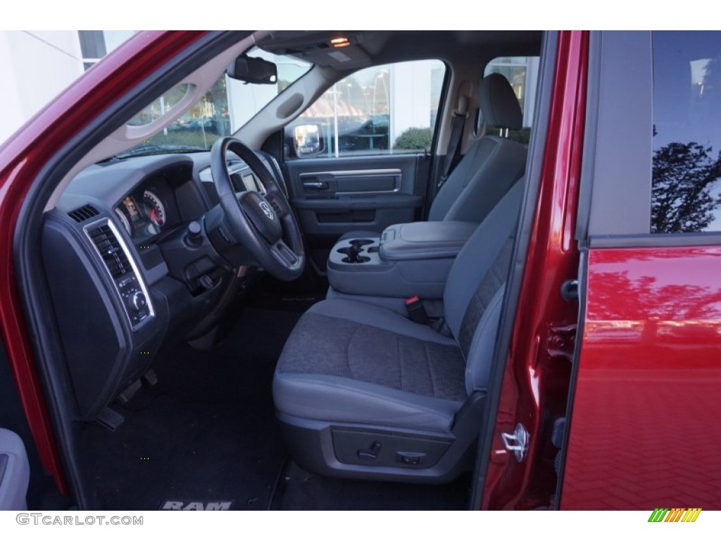 2014 1500 SLT Quad Cab - Deep Cherry Red Crystal Pearl / Canyon Brown/Light Frost Beige photo #9