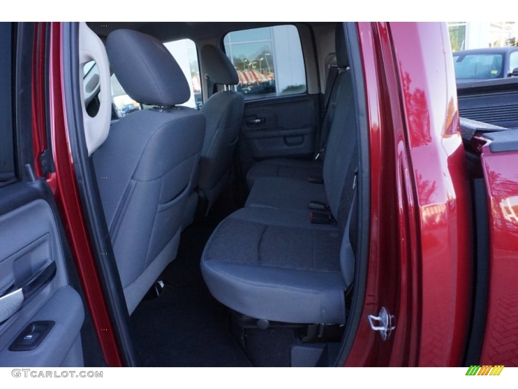 2014 1500 SLT Quad Cab - Deep Cherry Red Crystal Pearl / Canyon Brown/Light Frost Beige photo #15