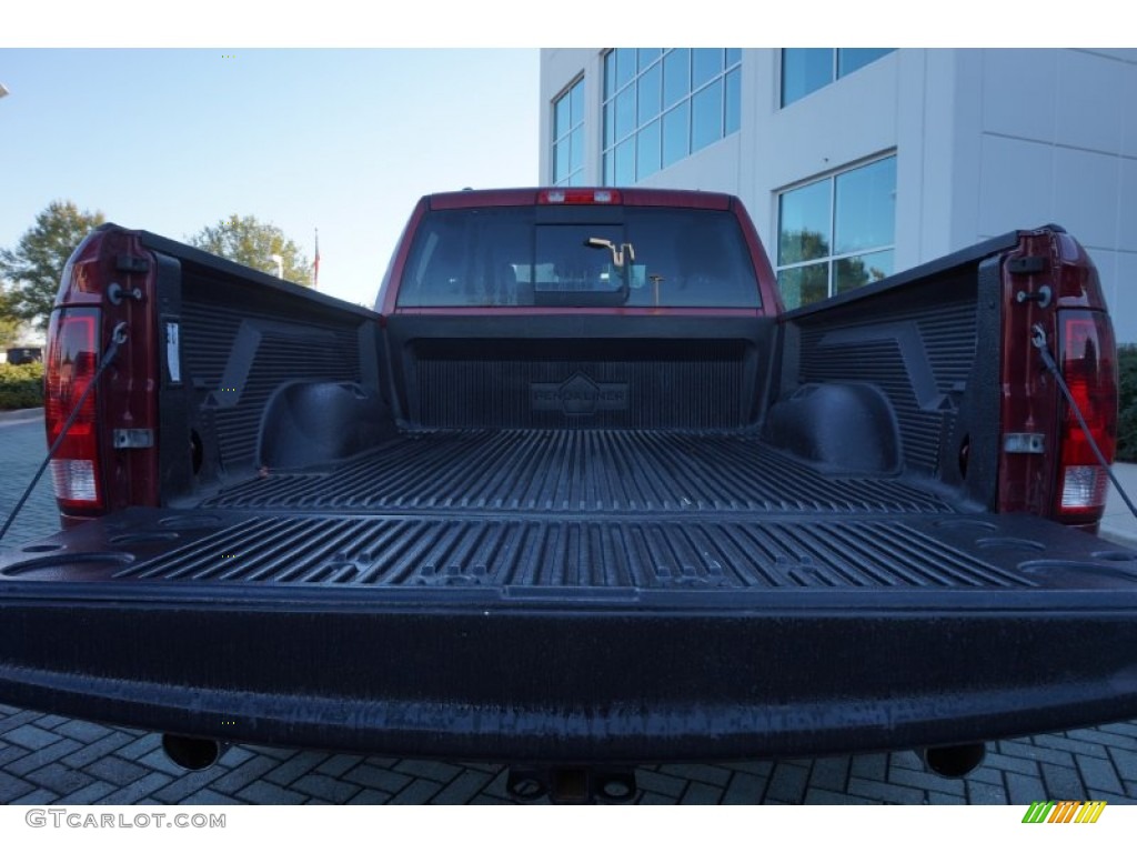 2014 1500 SLT Quad Cab - Deep Cherry Red Crystal Pearl / Canyon Brown/Light Frost Beige photo #19