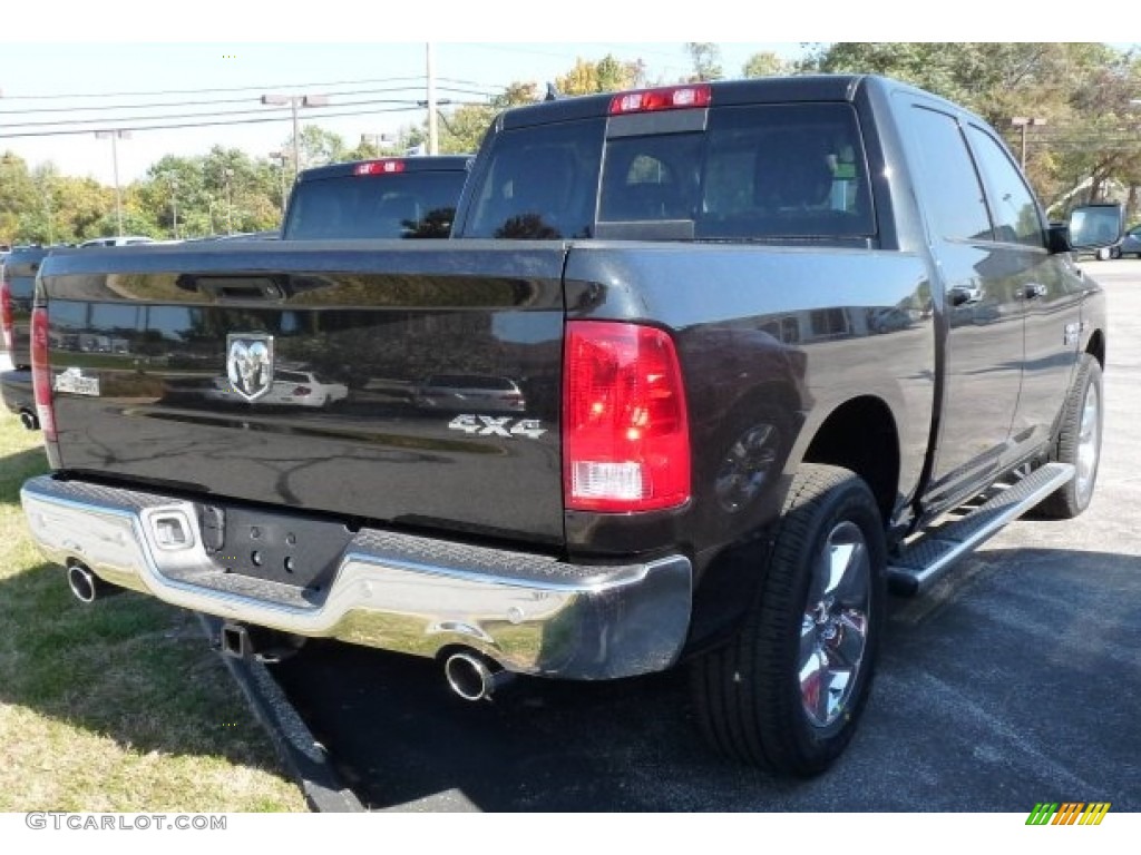 2016 1500 Big Horn Crew Cab 4x4 - Brilliant Black Crystal Pearl / Black/Diesel Gray photo #1