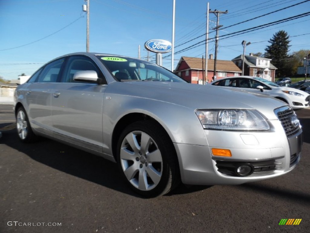2005 A6 3.2 quattro Sedan - Light Silver Metallic / Platinum photo #3