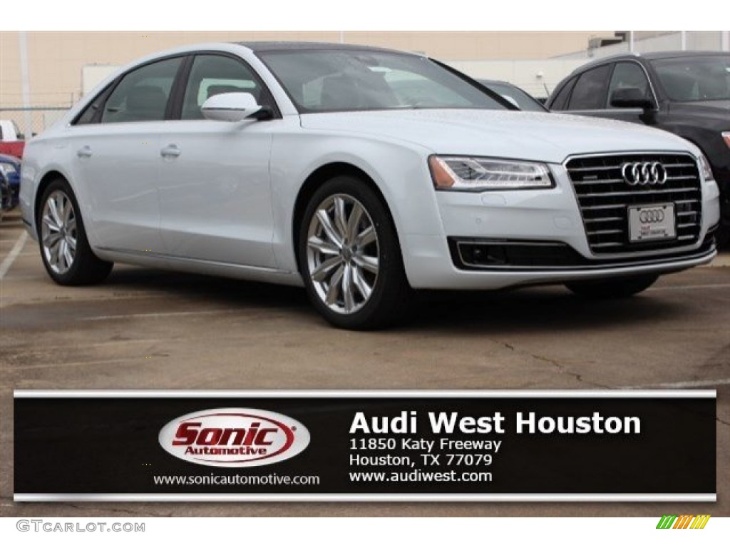 2016 A8 L 3.0T quattro - Glacier White Metallic / Nougat Brown photo #1