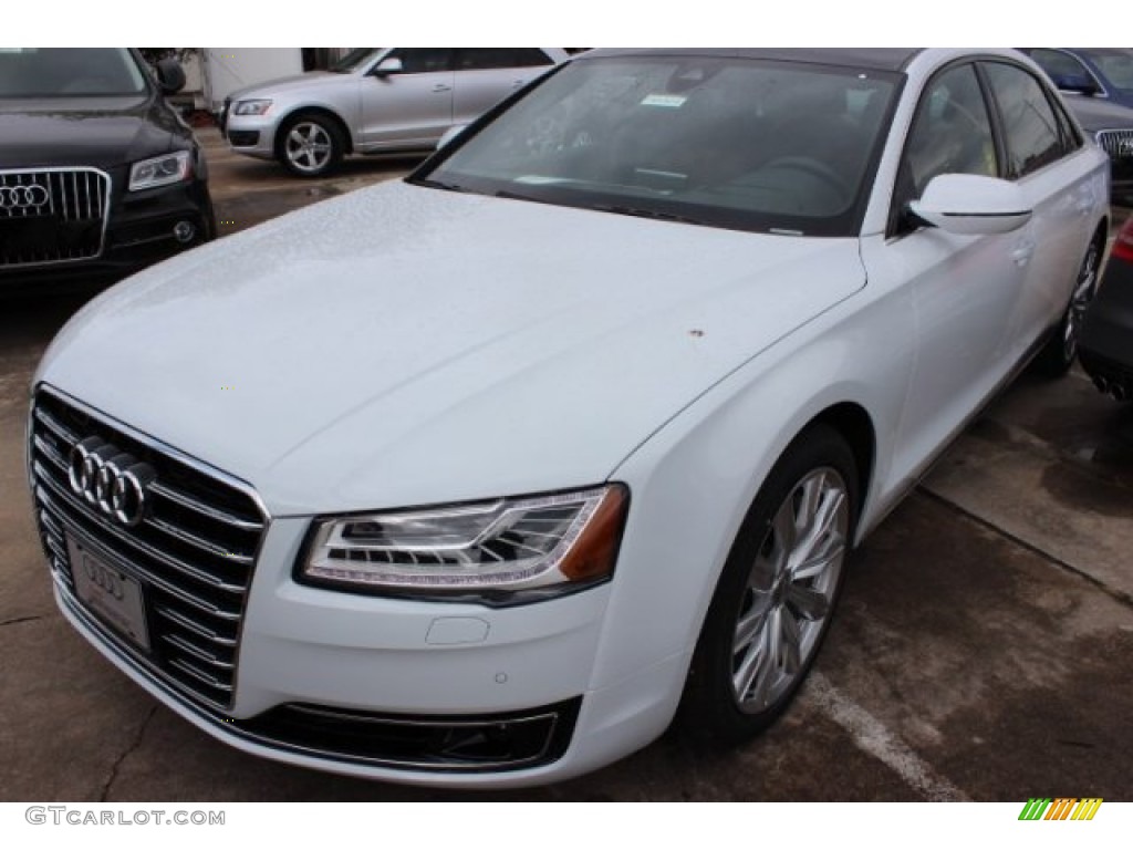 2016 A8 L 3.0T quattro - Glacier White Metallic / Nougat Brown photo #3