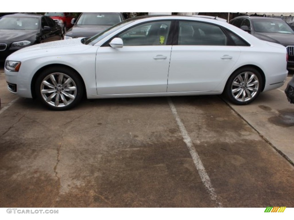 Glacier White Metallic 2016 Audi A8 L 3.0T quattro Exterior Photo #108098492