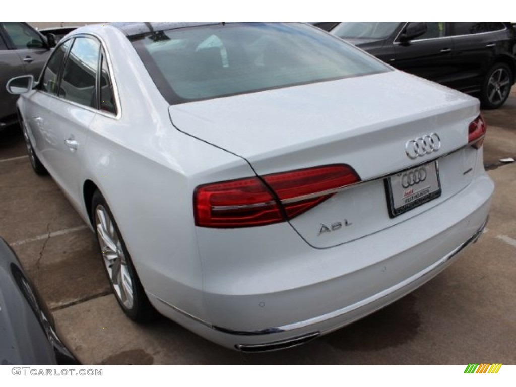 2016 A8 L 3.0T quattro - Glacier White Metallic / Nougat Brown photo #5