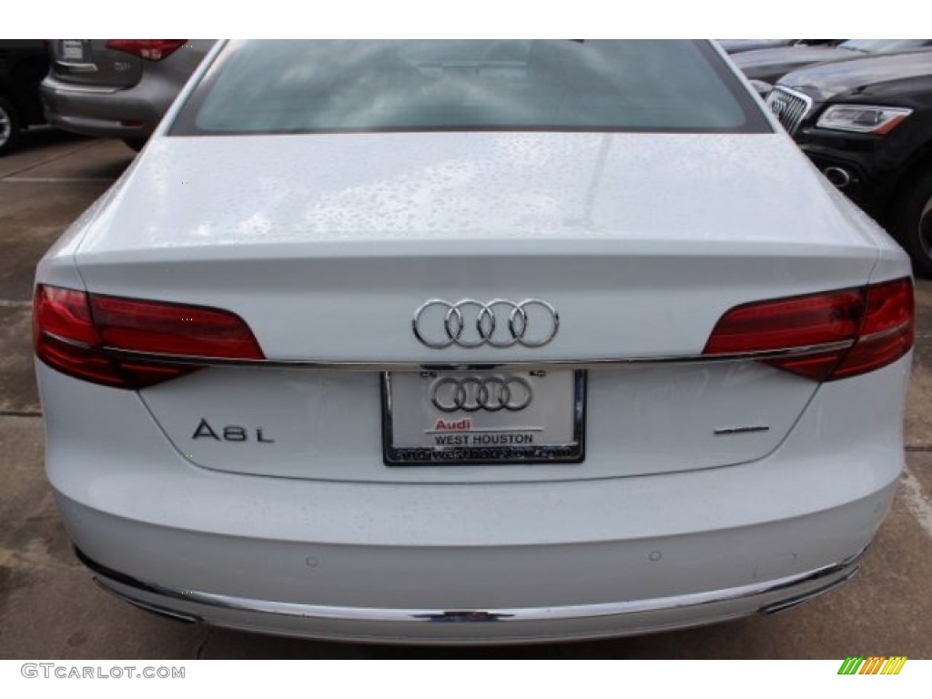 2016 A8 L 3.0T quattro - Glacier White Metallic / Nougat Brown photo #6