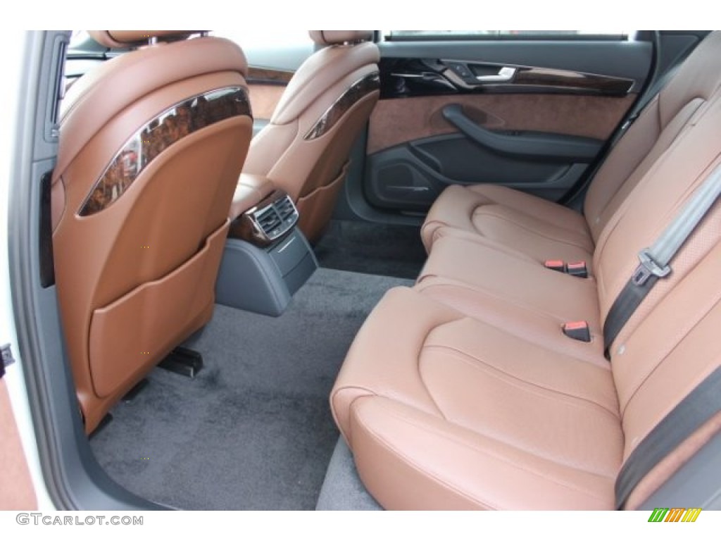 Nougat Brown Interior 2016 Audi A8 L 3.0T quattro Photo #108099179