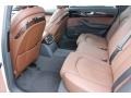 2016 Audi A8 Nougat Brown Interior Rear Seat Photo
