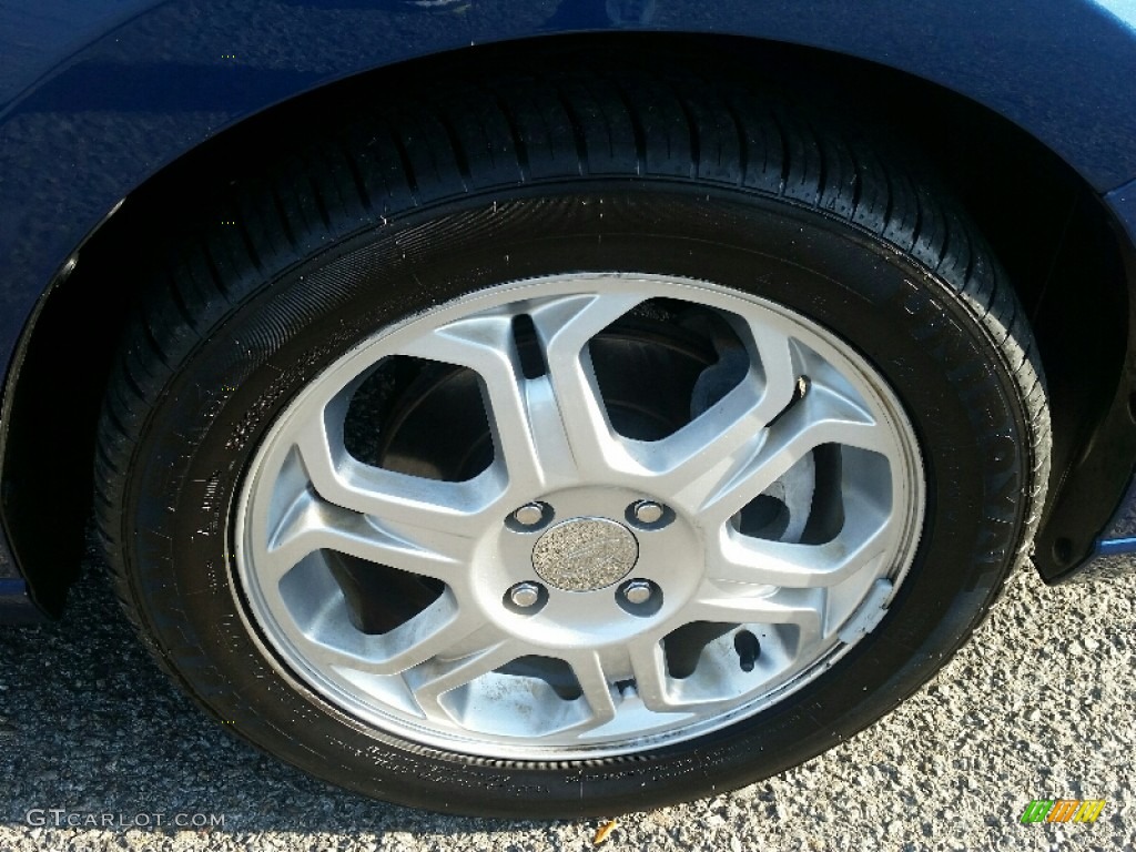 2008 Focus SES Sedan - Vista Blue Metallic / Medium Stone photo #4