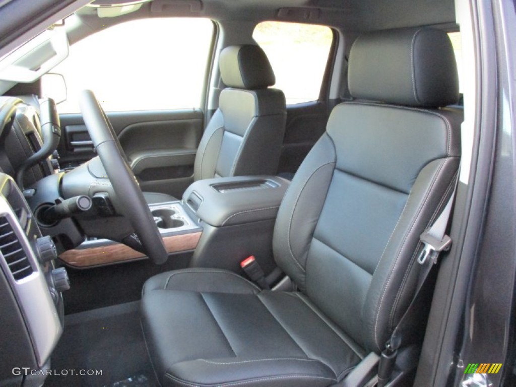 Jet Black Interior 2016 Chevrolet Silverado 1500 LTZ Double Cab 4x4 Photo #108099618