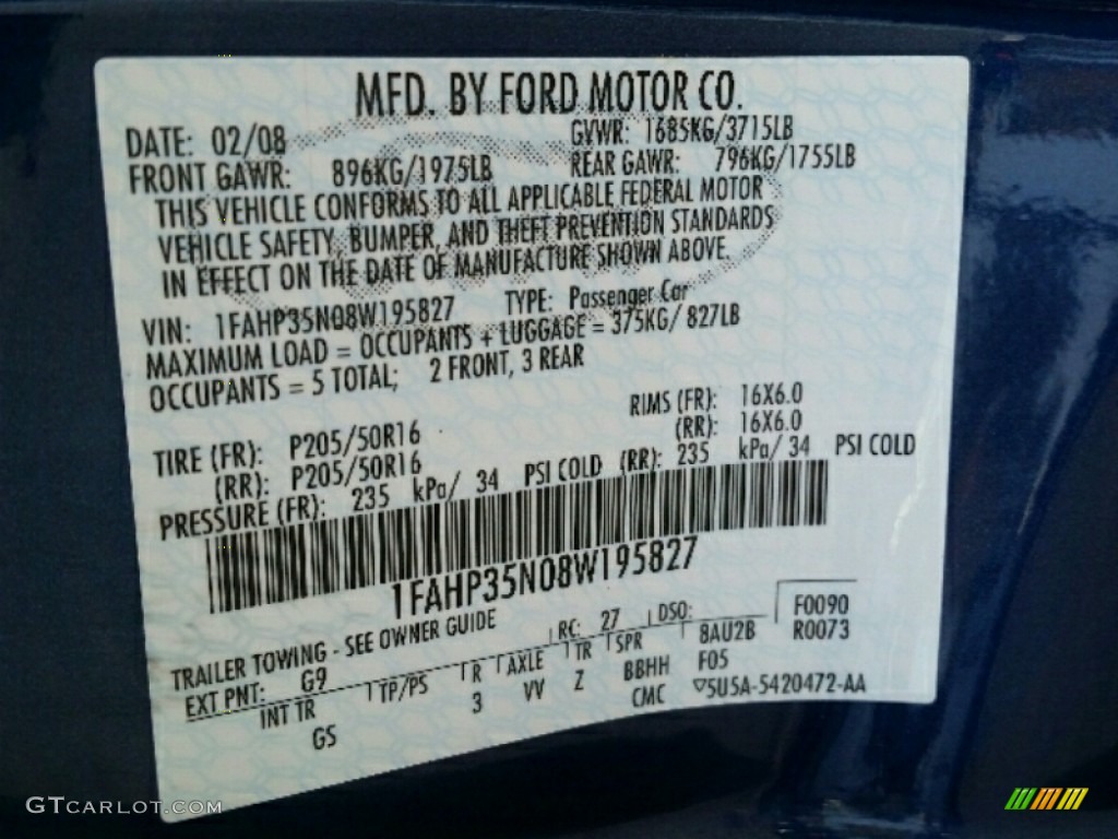 2008 Focus SES Sedan - Vista Blue Metallic / Medium Stone photo #17