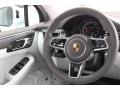 2016 Porsche Macan Agate Grey/Pebble Grey Interior Steering Wheel Photo