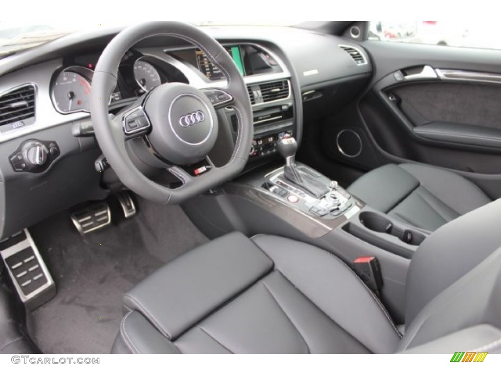 Black Interior 2016 Audi S5 Premium Plus quattro Coupe Photo #108100544