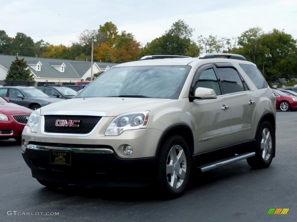 Gold Mist Metallic 2008 GMC Acadia SLT AWD Exterior Photo #108101333